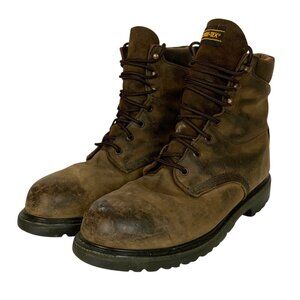 Red Wing Mens Super Sole Work Boots Waterproof Brown Leather Safety Toe 9.5 D